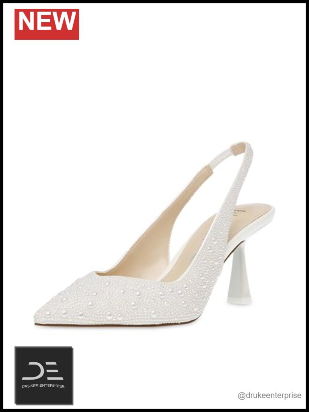 Betsey Johnson Clark Rhinestone Slingback Kitten Heel Pumps Wedding Shoes